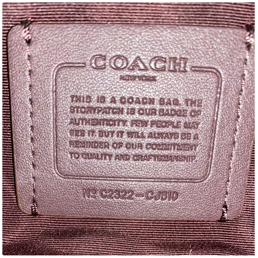 ❤️SOLD❤️NWT Coach Mist Rowan Satchel with Puffy Diamond Quilting - Picture 8 of 12